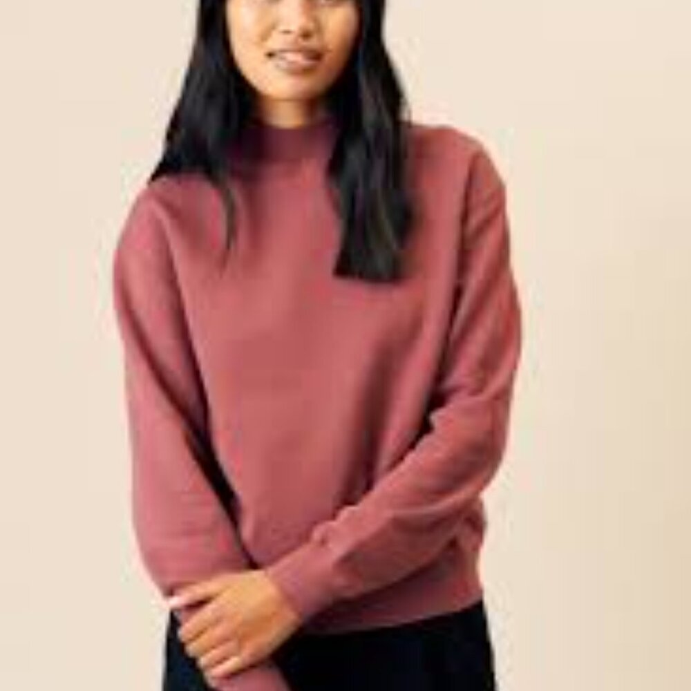 KOTN Women's Mock Neck Sweatshirt L